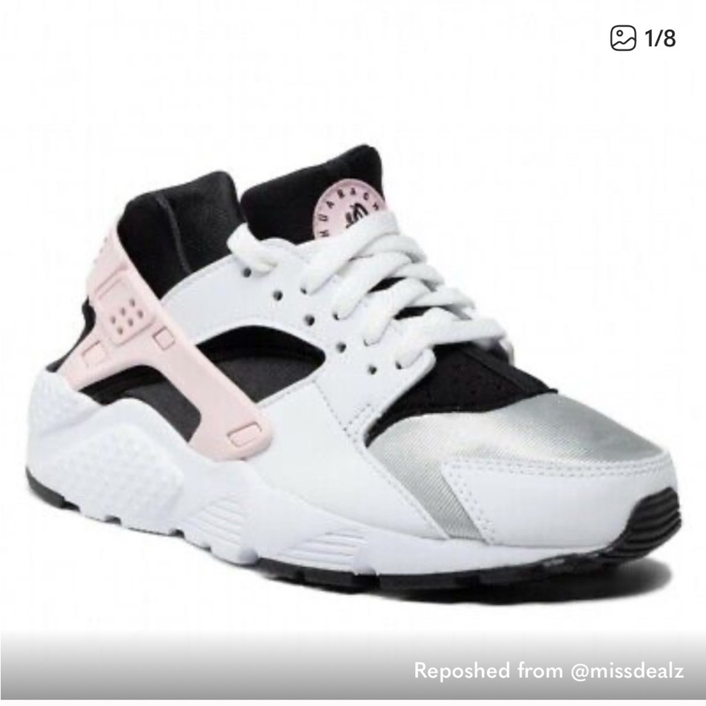 Kids' Stylish Black and Pink Sneakers